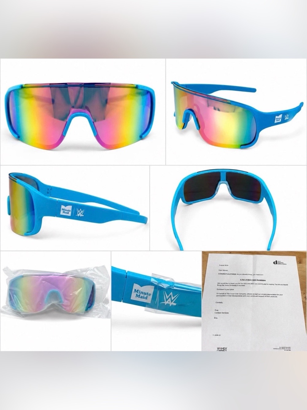 WWE x Minute Maid Sport Viper Sunglasses 2026 Sweepstakes Promo NEW